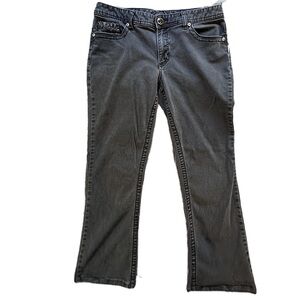 Rhythm in Blues women’s 12S black jeans western bedazzled embellishment bootcut